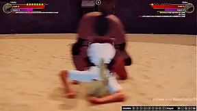Felicity VS Giulius (Naked Fighter 3D)