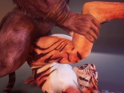 [Fart Fetish] Minotaur Cums Inside Tiger Boy After First Sitting on His Face | Wild Life Furry