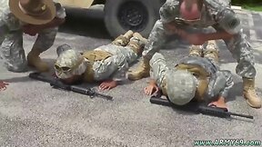 Explosive Failure: Naked Soldiers Punished in Military Gay Porn