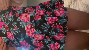 Cock and Ball Bondage with Butt Plug Nipple Clamps and Crossdress