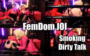 FemDom smoking JOI and rude dirty talk