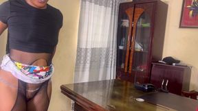 I Went to See My Old School Friend at Him Office and I Fuck Him Cock