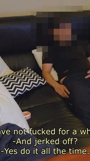 Emotional moment from "My Straight Buddy Chris Wants To Comer Over After Work For Some Relaxing Time"