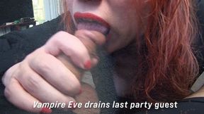Vampire Evangeline drains the party guest Levi 2