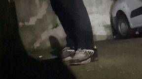 filming the flatmate pissing in the street