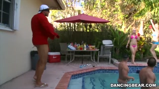 Lauren's CFNM Bacherlorette Day Surprise from the Dancing Bear (db9263)