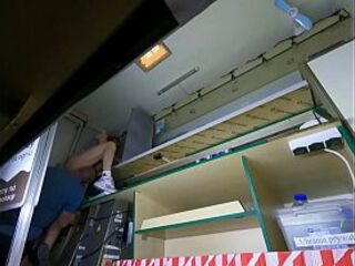 Hawt beauty got her twat licked whilst making a cigarette for her boss