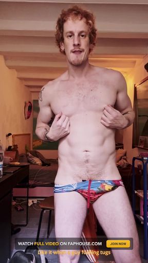 Wash Day Got Me Hard in My Swimming Trunks