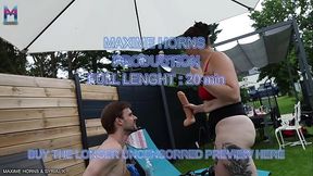 MILF dominates and stretches my ass with a huge strap-on