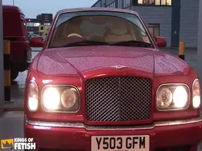 Two busty blondes get fucked deep by two guys in the car
