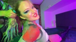 Cosplay Bodypaint Anal Harley Quinn and Joker Insanity