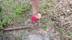 I had to wear high heels on my feet to pump the pedals of my chevrolet chevette (1)