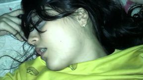 In the *** of Night, Petite Receives Hard Penetration and Silent Moans