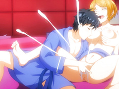 Cute newlywed begs for more as hubby licks and fingers her to orgasm (Exclusive Anime)