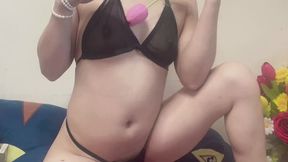 petite hana in sexy black outfit amazing her body small