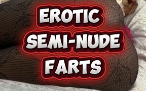 Erotic Semi Nude Farts by Black African Fart Queen