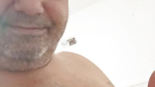 Homemade clip of gay slut masturbating