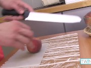 Blond Twink Liam P Gets Frisky With A Purple Ass-Toy!