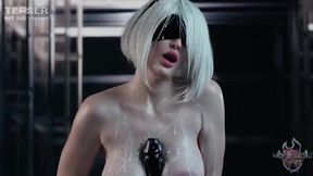 Exploring Nier's Fantasy: 2B's Fluid Transformation with Amber Hallibell