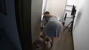 Cheating. Wife Fucks Her Best Friend While Her Husband Is In The Kitchen. Real