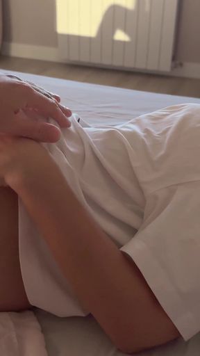 Big Ass Step-Sis Not Wearing Panties in My Bed - I Couldn't Resist and Accidently Cum Inside   Clip 3