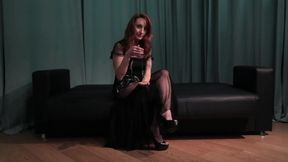 A Mesmerizing Dangling With Pendulum And High Heels