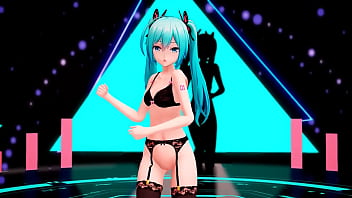 Hatsune Miku Striptease - Mirrrrrors MMD by Steelix2