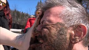GABRIELLA & SCARLET - A trip to the mountains - EXTREME Outdoor muddy feet licking (CRAZY INSANE CLIP!)