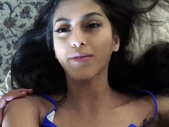 Sensuous young brunette eager to enjoy a deep POV fucking