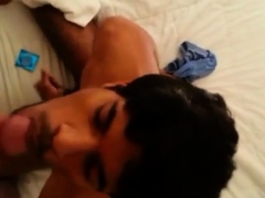 cute indian boy sucks dick like a pro