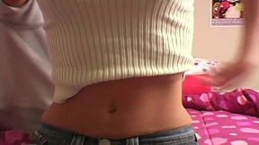 cum on my tummy featuring addison rose