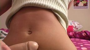 cum on my tummy featuring addison rose