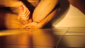 Boy ass fingering, pronstate massage and cum on the floor