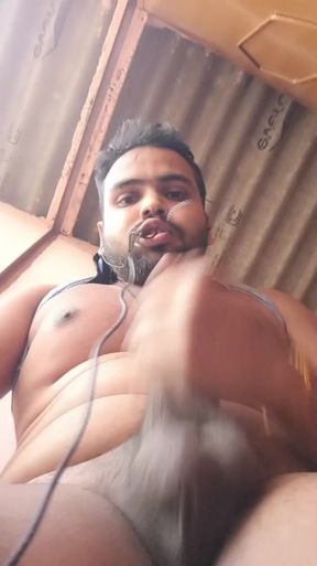 First feel than react with masterbate untill water not came out and then horny with pee