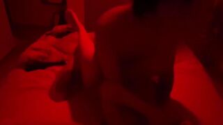 destroying her vagina inside the red room