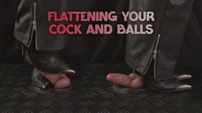 Flattening Your Cock and Balls with my Metal High Heels (Close Version) - TamyStarly - Cock Balls Crush Trample, Shoejob, CBT, Trampling, Bootjob, Stomping