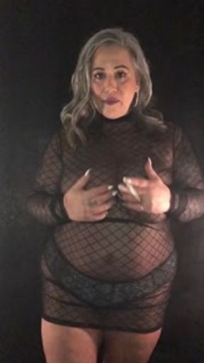 POV Thick mature smoking Goddess wants to blow smoke circles on your cock🫦👄
