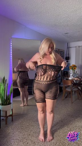 Busty MILF Wishlist Try-on Haul: Bodysuits &amp; Crotchless Body Stockings