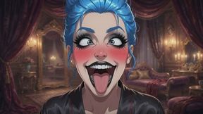 Silly Faces Fantasies #23: Neon Blue Siren's Black Makeup Confession