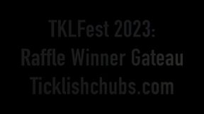TKLFest 2023: Raffle Winner Gateau Foot Tickling and Giggling (1080p HD)