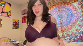 Pregnant Neighbor Panty Sniffing JOI