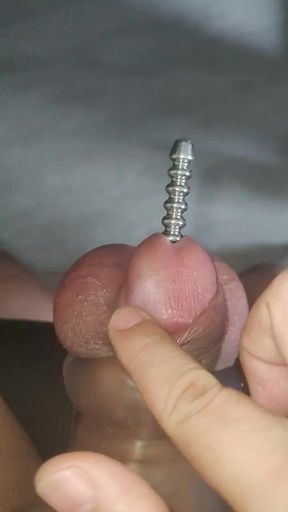 拘束阳具和睾丸插尿道棒