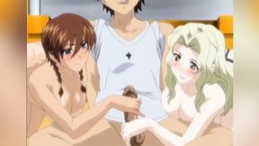 Teen Asian brother catches two hot amateur lesbians fucking him