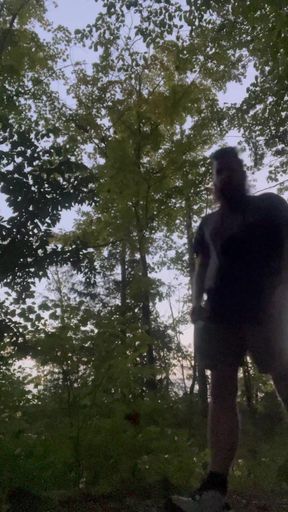 Lil outdoor tease