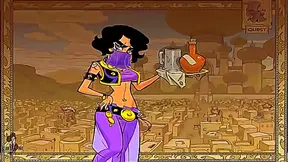 Princess Tempted by Dark Genie in Secret Ritual - Jasfars Lustful Plan Unfolds