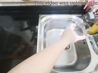 Urgent masturbation: Stepmom helps stepson after this chab took the wrong pills