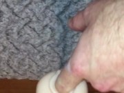 Alone with our HISMITH Sex Machine, moaning loud, intense pleasure, rapid fucking & cumshot I tasted