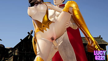 Wonder Woman thanks Clark Kent with her body