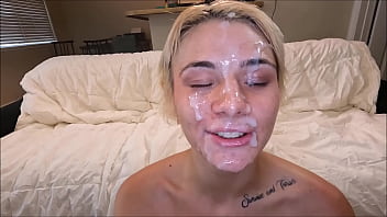 All American Girl Get Huge Cumshot On Her Pretty Face