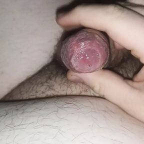 Tiny cock is cumming hard